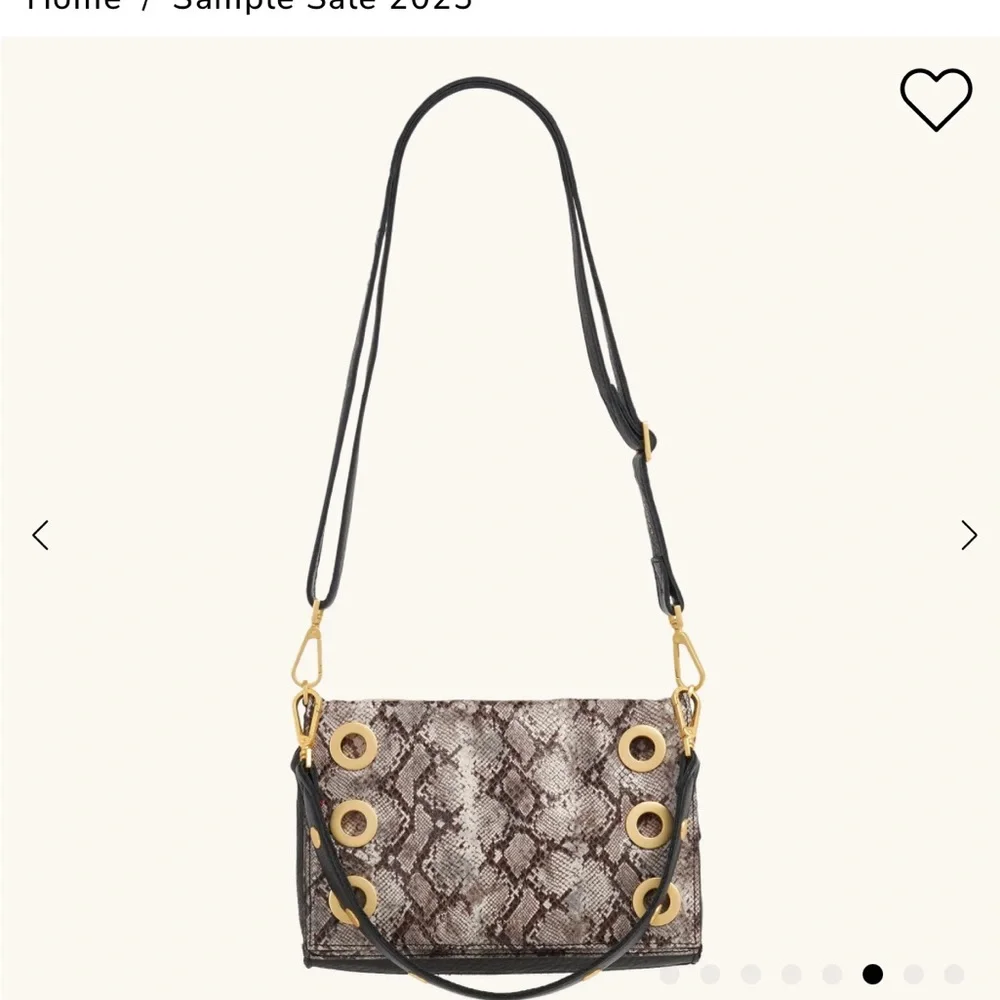 Hammitt Black and Gold Snakeskin Crossbody Bag - Picture 4 of 16